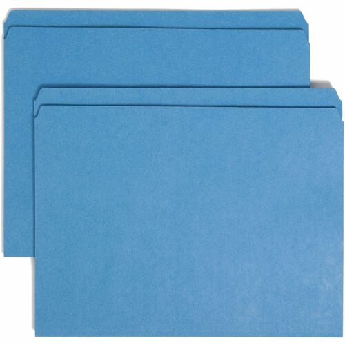 Smead Smead 12010 Blue Colored File Folders with Reinforced Tab