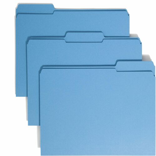 Smead Smead 12034 Blue Colored File Folders with Reinforced Tab