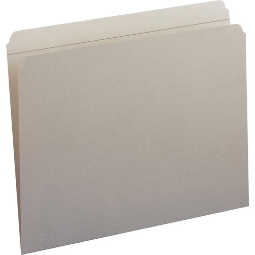 Smead Smead 12310 Gray Colored File Folders with Reinforced Tab