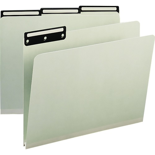 Smead Smead 13430 Gray/Green Colored Pressboard File Folders