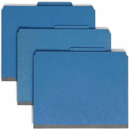Smead Smead 14096 Dark Blue Colored Pressboard Classification Folders with S