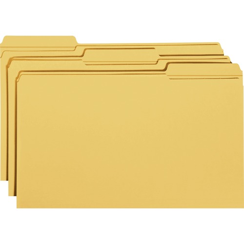 Smead Smead 17234 Goldenrod Colored File Folders with Reinforced Tab
