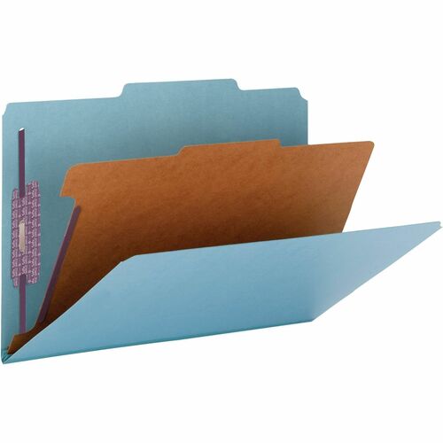 Smead Smead 18730 Blue Colored Pressboard Classification Folders with SafeSH
