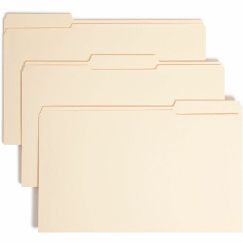 Smead 19595 Manila Expansion Fastener File Folders with Reinforced Tab
