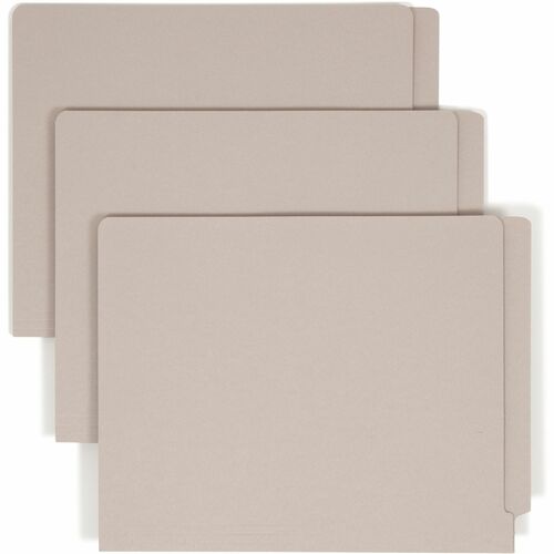 Smead 25310 Gray End Tab Colored File Folders with Reinforced Tab