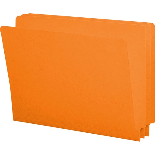Smead 25510 Orange End Tab Colored File Folders with Reinforced Tab