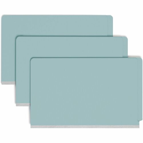 Smead 29781 Blue End Tab Pressboard Classification Folders with SafeSH