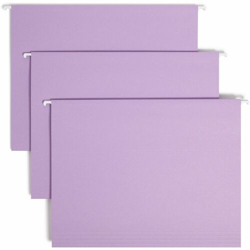 Smead Smead 64064 Lavender Colored Hanging Folders with Tabs