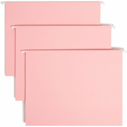 Smead Smead 64066 Pink Colored Hanging Folders with Tabs