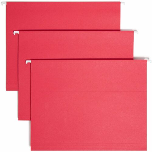 Smead Smead 64067 Red Colored Hanging Folders with Tabs