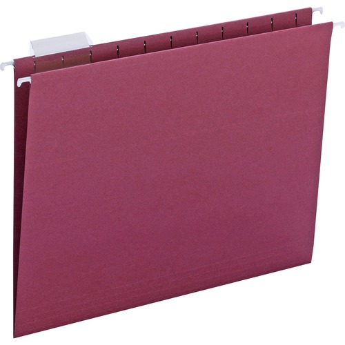 Smead Smead 64073 Maroon Colored Hanging Folders with Tabs