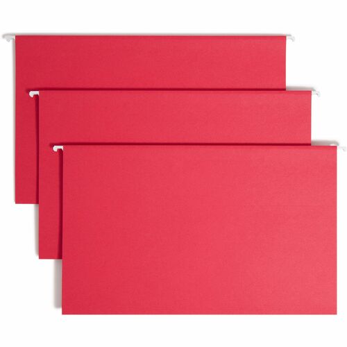 Smead Smead 64167 Red Colored Hanging Folders with Tabs