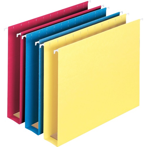 Smead Smead 64264 Assortment Colored Hanging Box Bottom Folders with Tab