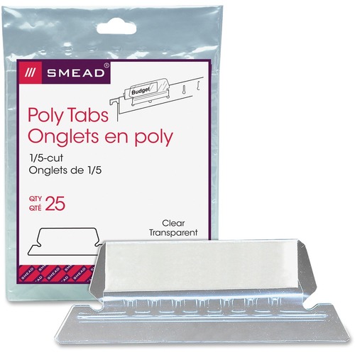 Smead Smead 64600 Clear Poly Tabs