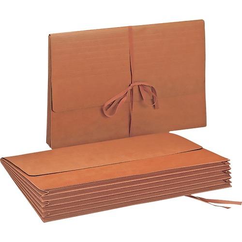 Smead Smead 71076 Redrope Expanding Wallets with Cloth Tape Tie