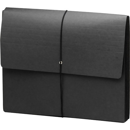 Smead Smead 71119 Black Extra Wide Expanding Wallets with Elastic Cord