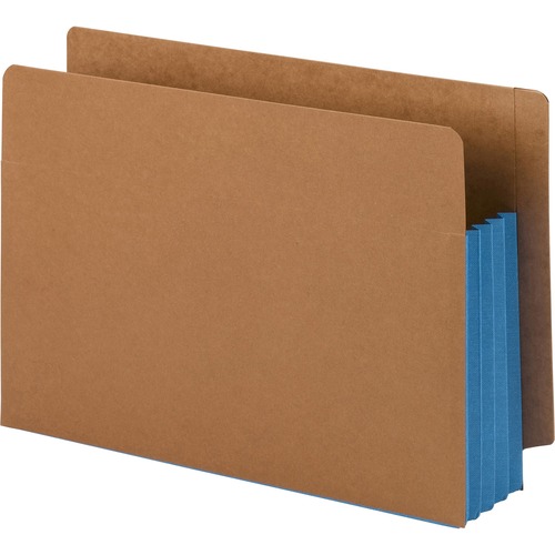 Smead Smead 74679 Blue Extra Wide End Tab File Pockets with Reinforced Tab a