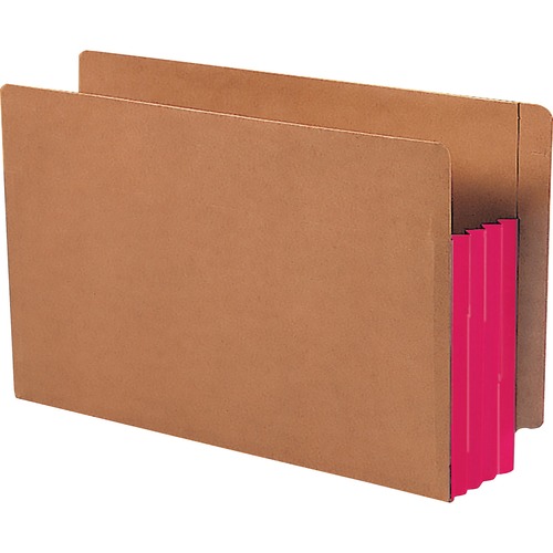 Smead Smead 74686 Red Extra Wide End Tab File Pockets with Reinforced Tab an
