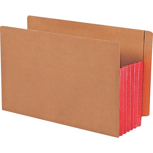 Smead Smead 74696 Red Extra Wide End Tab File Pockets with Reinforced Tab an