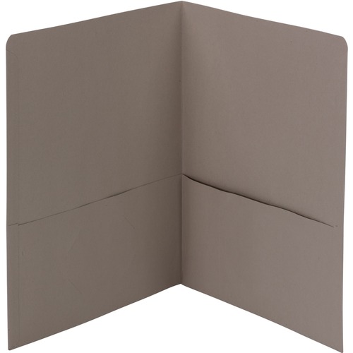 Smead Smead 87856 Gray Two-Pocket Heavyweight Folders