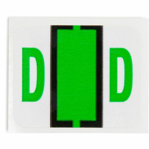Smead Smead 67074 Light Green BCCR Bar-Style Color-Coded Alphabetic Label -