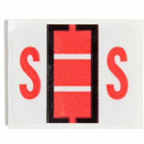 Smead Smead 67089 Pink BCCR Bar-Style Color-Coded Alphabetic Label - S