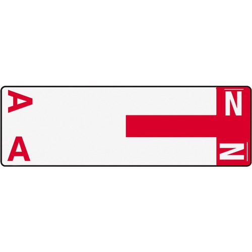 Smead Smead 67152 Red AlphaZ NCC Color-Coded Name Label - A & N