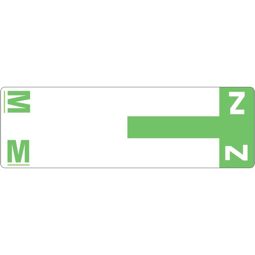 Smead Smead 67164 Light Green AlphaZ NCC Color-Coded Name Label - M & Z