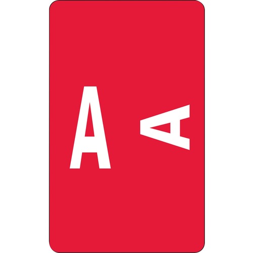 Smead Smead 67171 Red AlphaZ ACCS Color-Coded Alphabetic Label - A