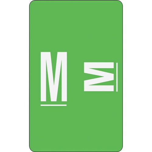 Smead Smead 67183 Light Green AlphaZ ACCS Color-Coded Alphabetic Label - M