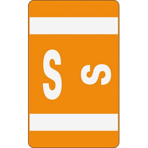 Smead Smead 67189 Orange AlphaZ ACCS Color-Coded Alphabetic Label - S