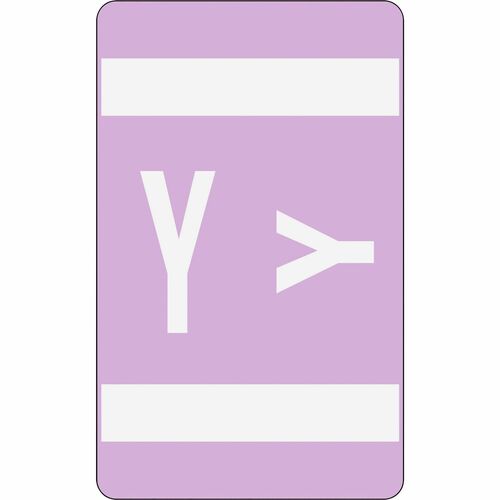 Smead Smead 67195 Lavender AlphaZ ACCS Color-Coded Alphabetic Label - Y