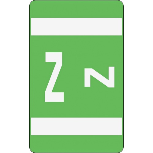 Smead Smead 67196 Light Green AlphaZ ACCS Color-Coded Alphabetic Label - Z