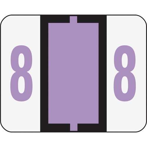 Smead Smead 67378 Lavender BCCRN Bar-Style Color-Coded Numeric Label - 8