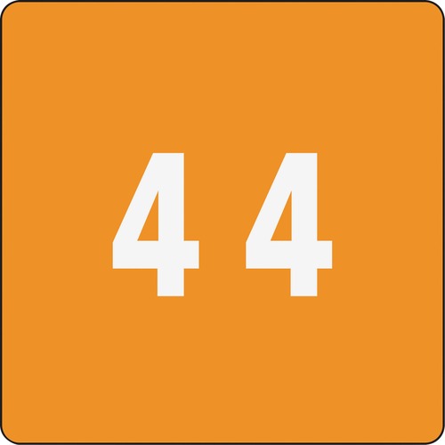 Smead 67424 Orange DCC Color-Coded Numeric Label - 4