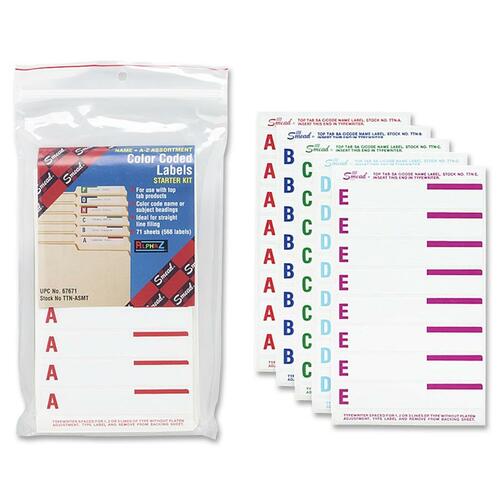 Smead Smead 67671 Assortment AlphaZ TTN Name Label Starter Kit Assortment -