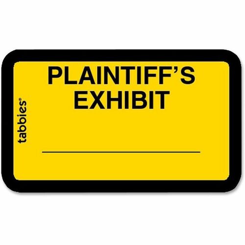 Tabbies Tabbies Plaintiff's Exhibit Legal File Labels