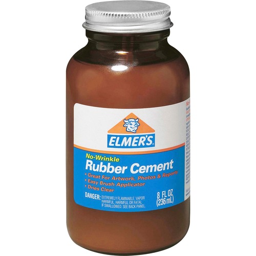 Elmer's Elmer's 8 oz Bottle with Brush Rubber Cement