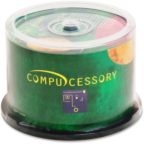 Compucessory CD Recordable Media - CD-R - 52x - 700 MB - 50 Pack Spind