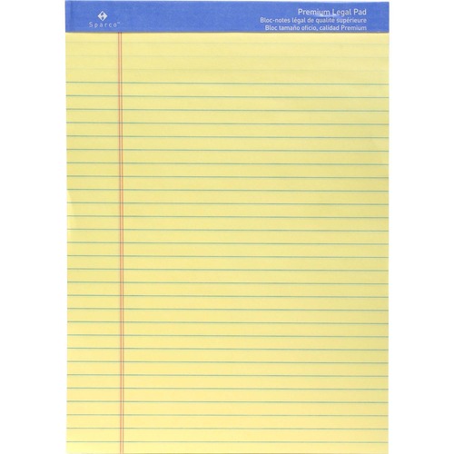 Sparco Sparco Premium Grade Perforated Legal Ruled Pad