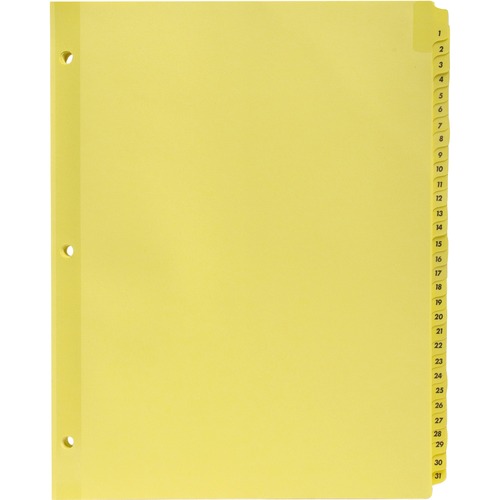 Sparco Sparco Numbered 1-31 Index Dividers