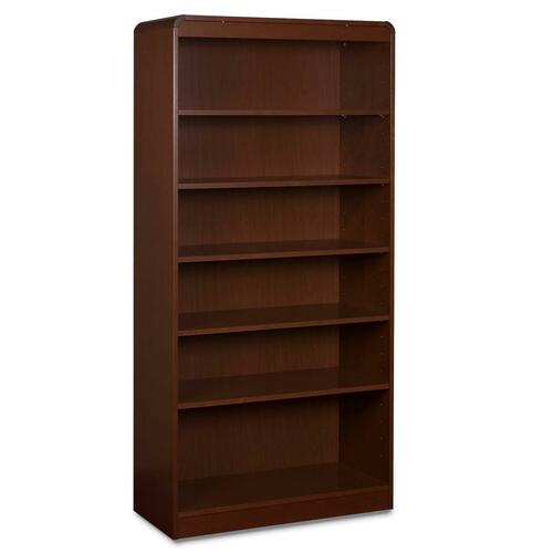 Lorell Lorell Radius Hardwood Veneer Bookcase