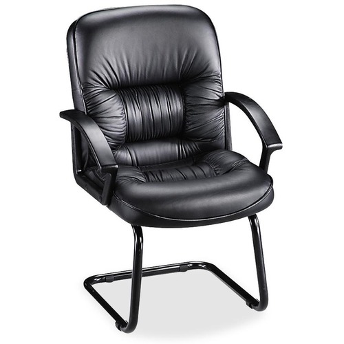 Lorell Lorell Tufted Leather Executive Guest Chair