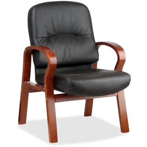 Lorell Lorell Woodbridge Leather Side Chair