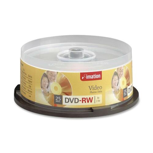 Imation Imation DVD Rewritable Media - DVD-RW - 4x - 4.70 GB - 25 Pack Spindle