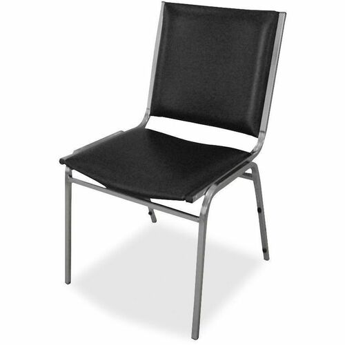 Lorell Lorell Padded Armless Stacking Chair