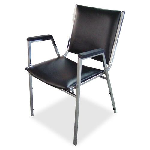 Lorell Lorell Plastic Arm Stacking Chair
