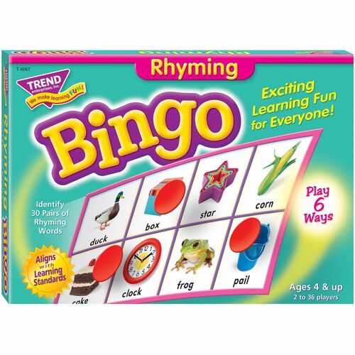 Trend Trend Rhyming Bingo Learning Game