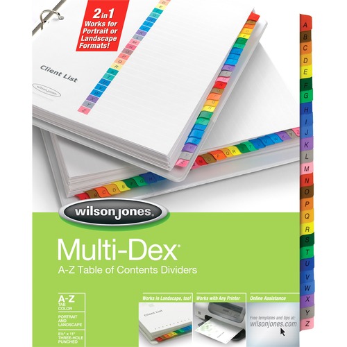 Acco Multidex A-Z Complete Index Divider
