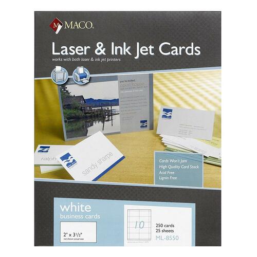 MACO Micro-perforated Laser/Ink Jet Business Cards